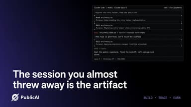 The session you almost threw away is the artifact cover picture
